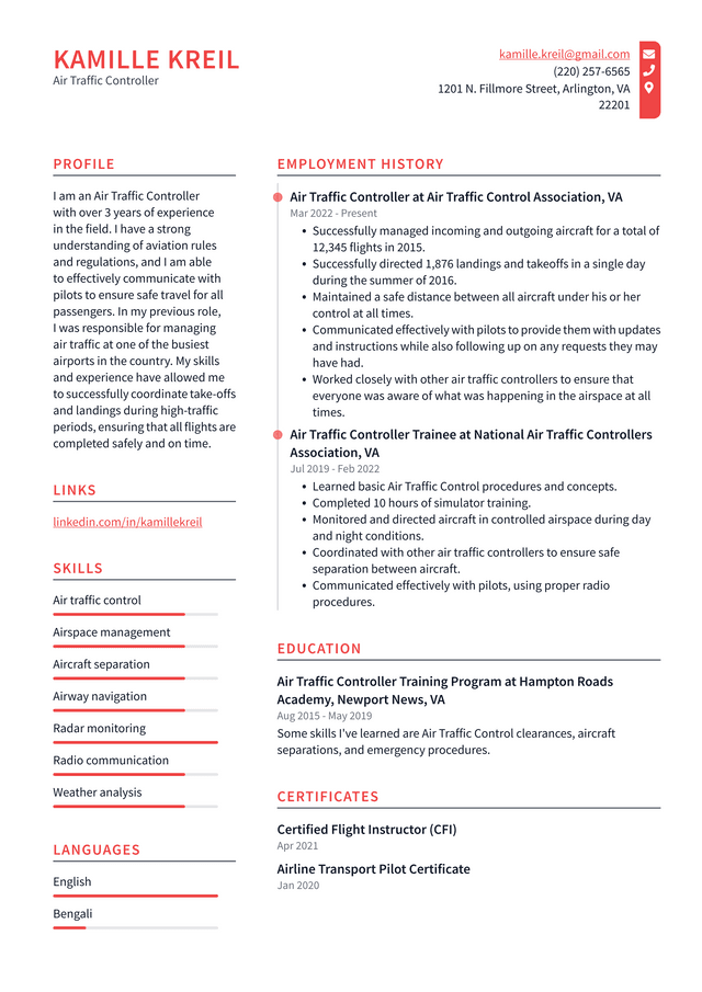 Transportation Resume Example and Writing Guide - ResumeLawyer