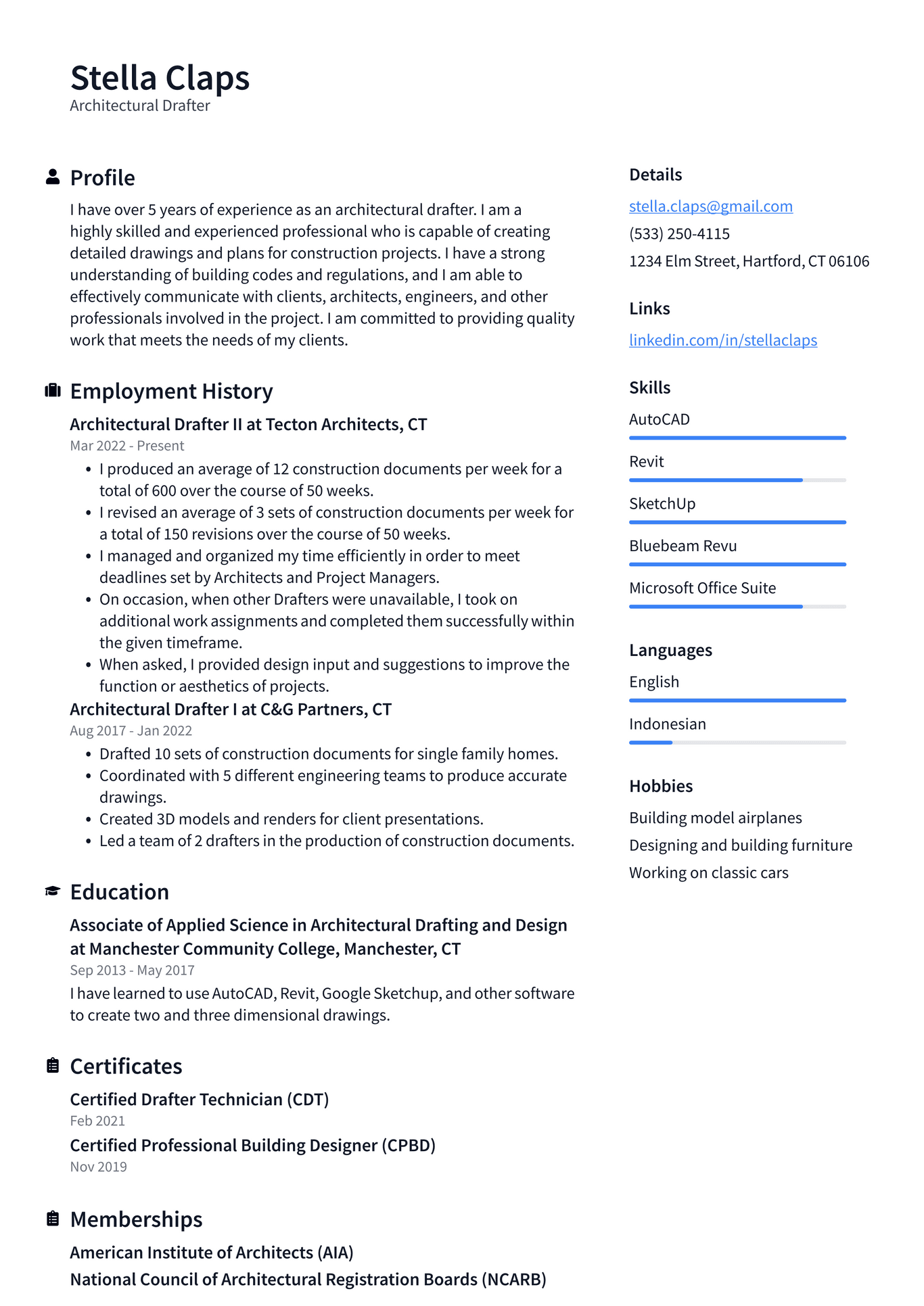 Architect Resume Example And Writing Guide Resumelawyer