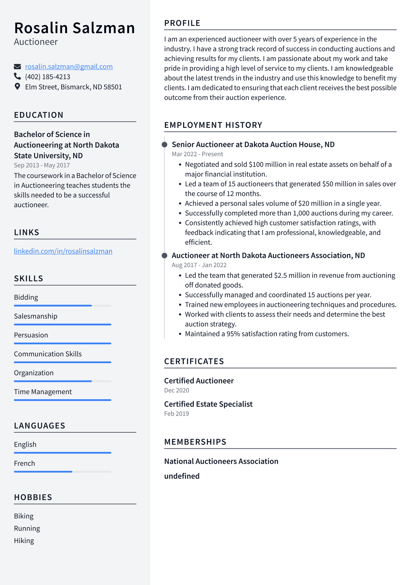 Auction House Manager Resume Example and Writing Guide - ResumeLawyer