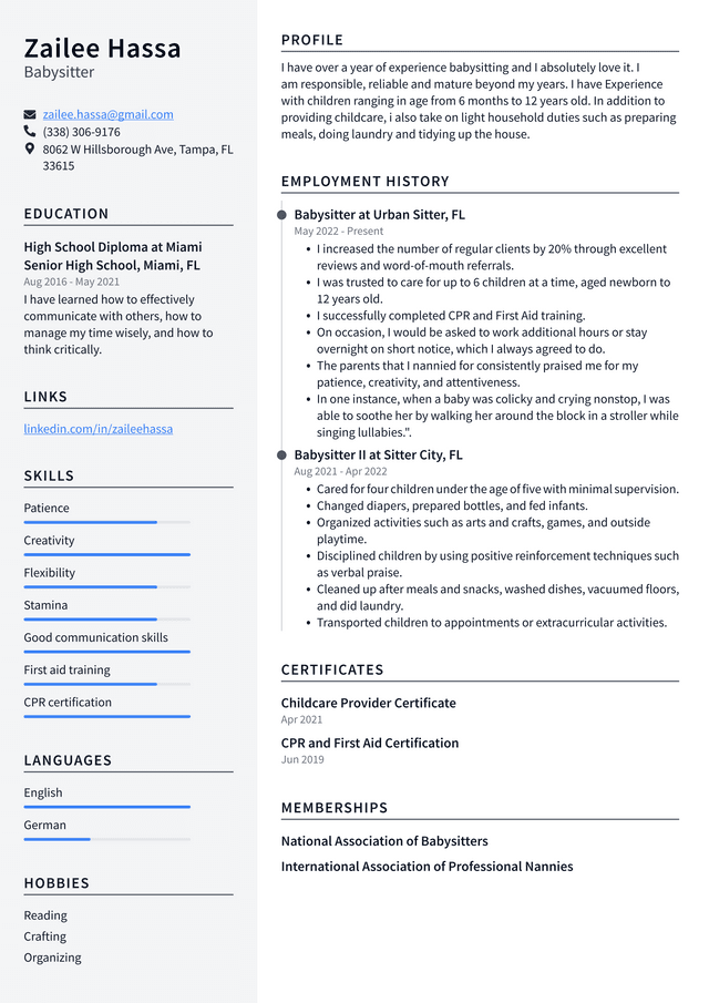 Caregiver Resume Example and Writing Guide - ResumeLawyer