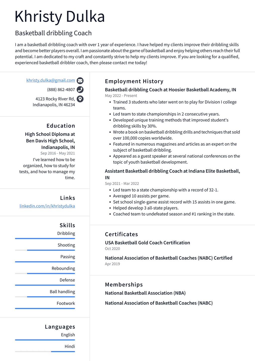 Basketball Coach Resume Example - Basketball Dribbling Coach Resume Example MjPqA 1024w 