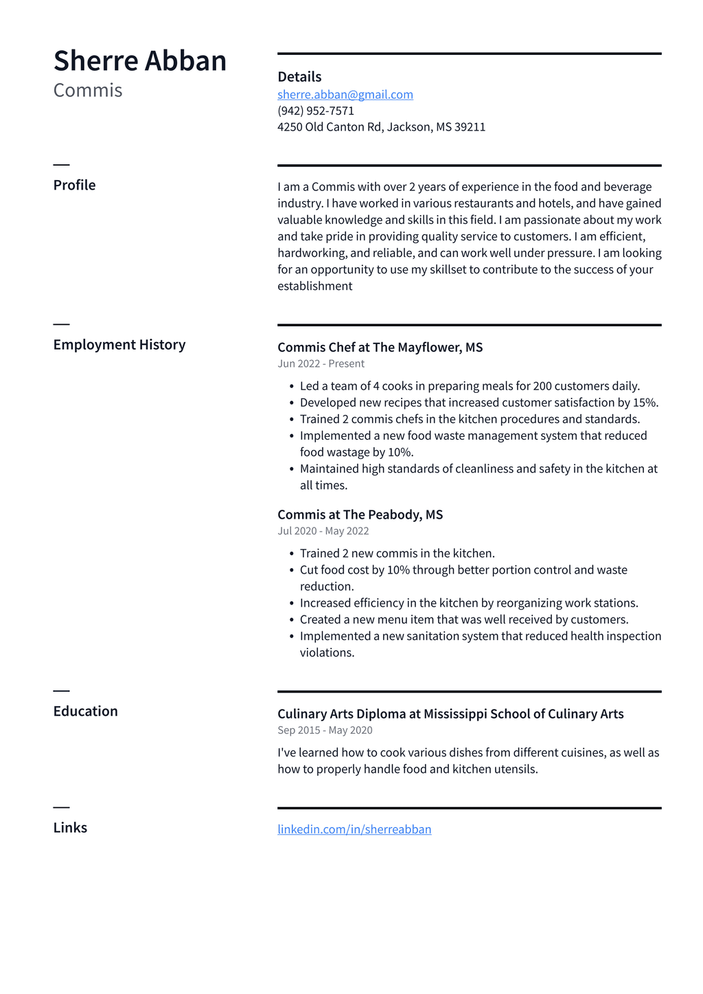 Line Cook Resume Example and Writing Guide - ResumeLawyer