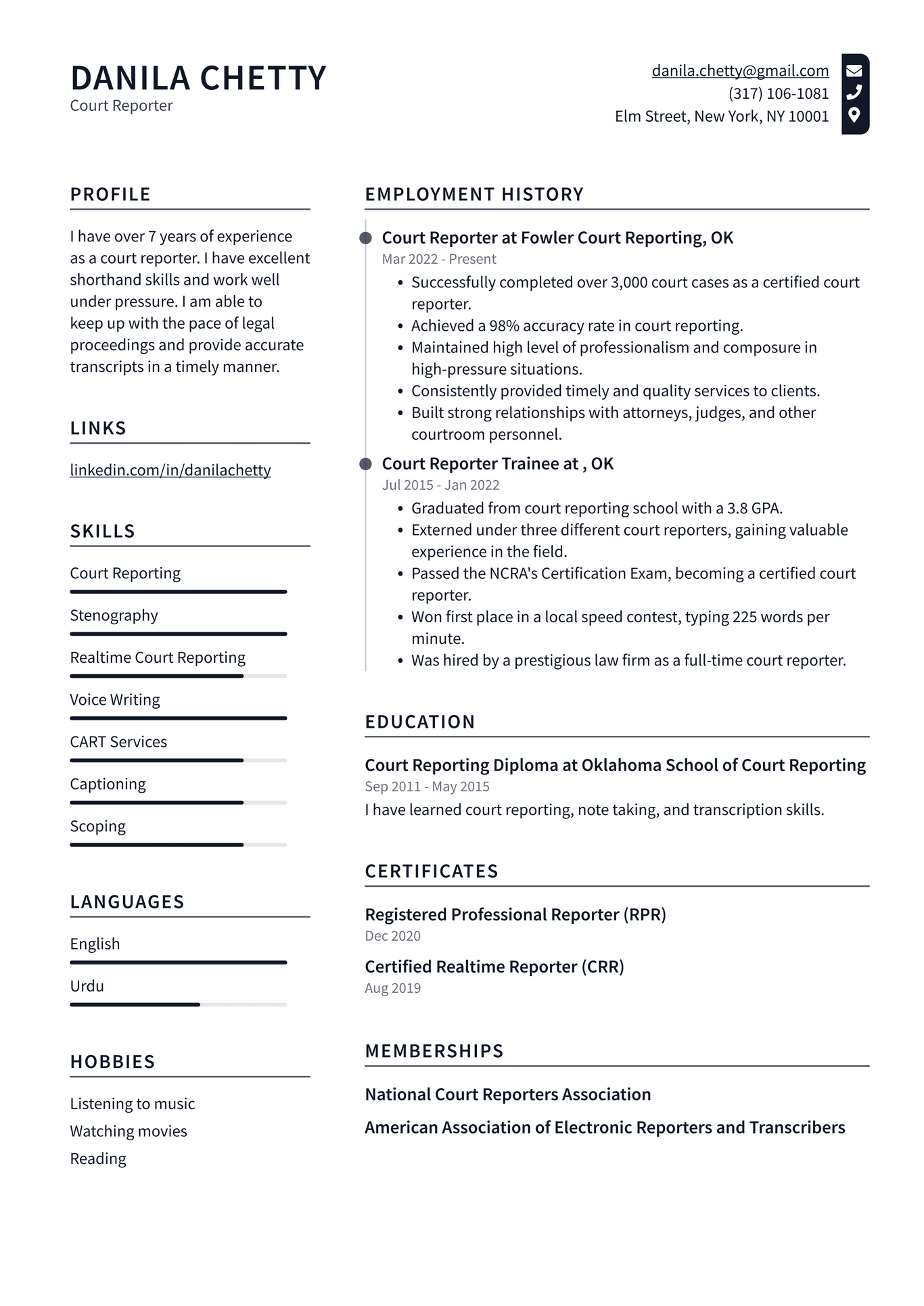 Legal Assistant Resume Example and Writing Guide - ResumeLawyer