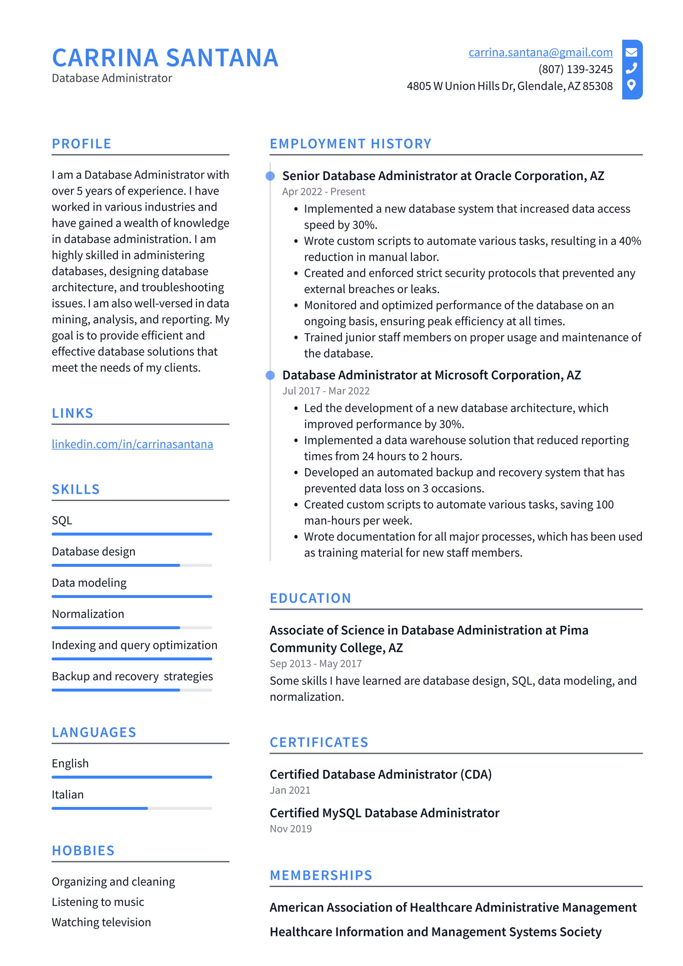 System Administrator Resume Example and Writing Guide