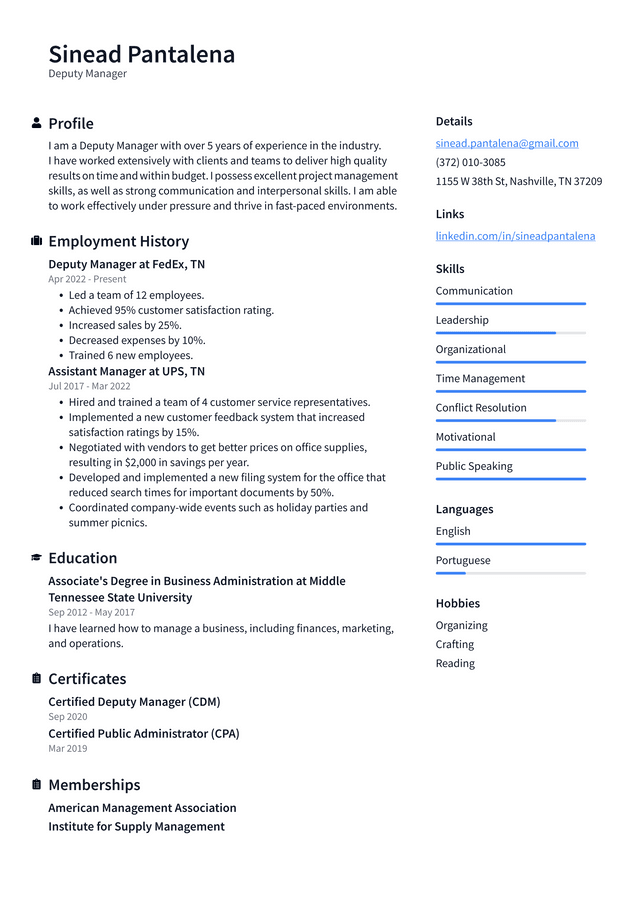 Manager Resume Example and Writing Guide - ResumeLawyer