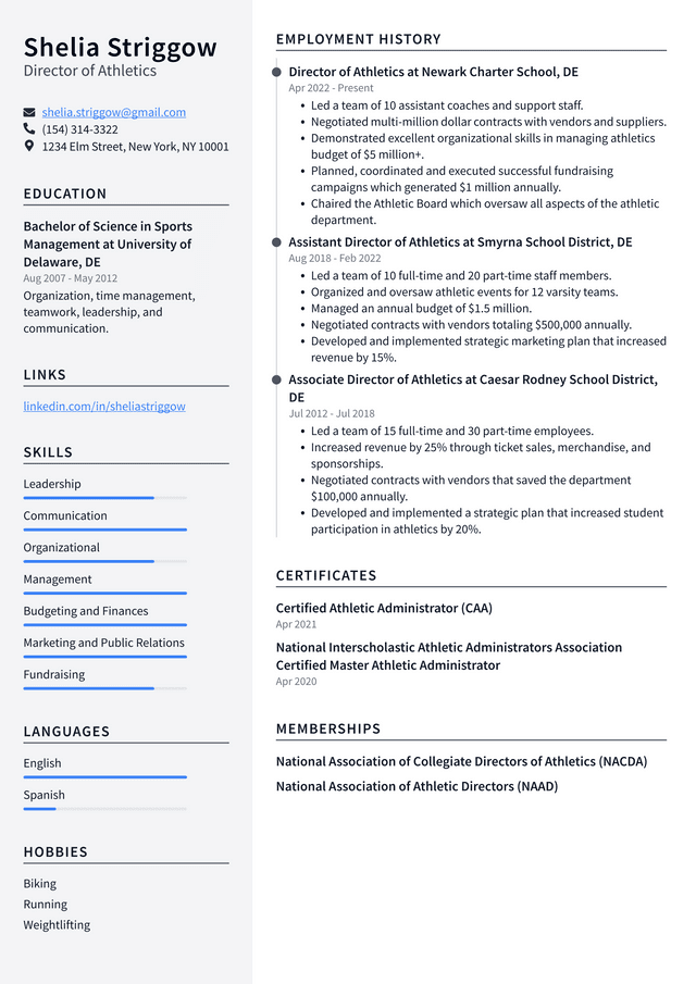 Track Coach Resume Example and Writing Guide ResumeLawyer