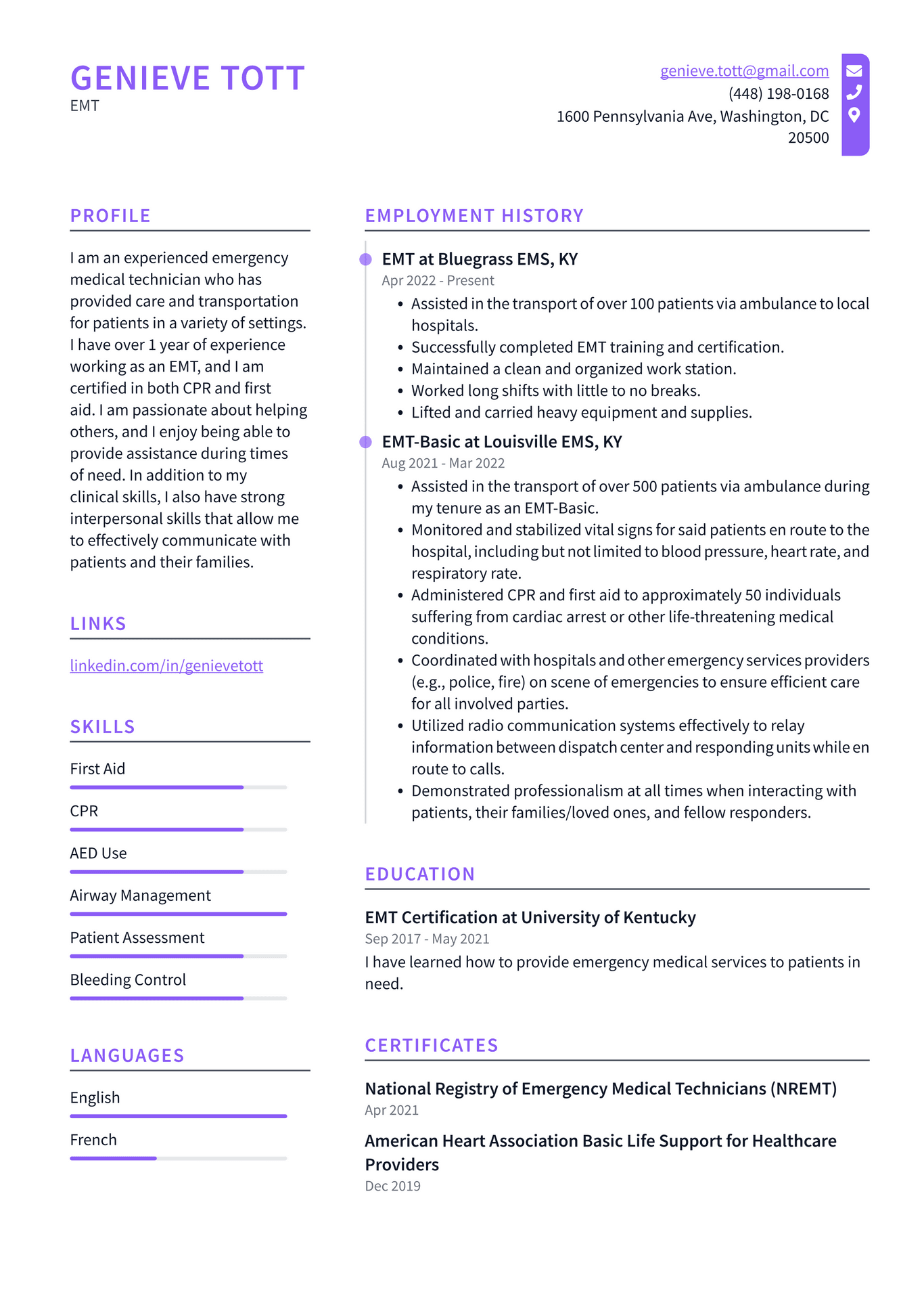 Paramedic Resume Example and Writing Guide - ResumeLawyer