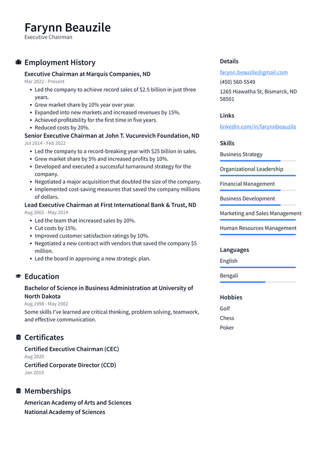 CEO Resume Example and Writing Guide - ResumeLawyer