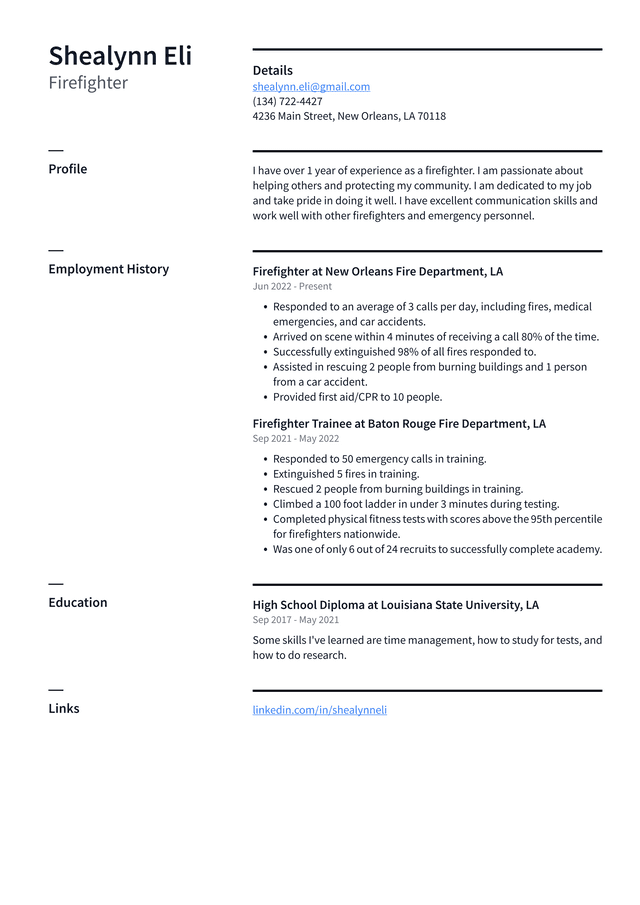 Doorman Resume Example and Writing - Firefighter Resume Example EMIU6 640w 