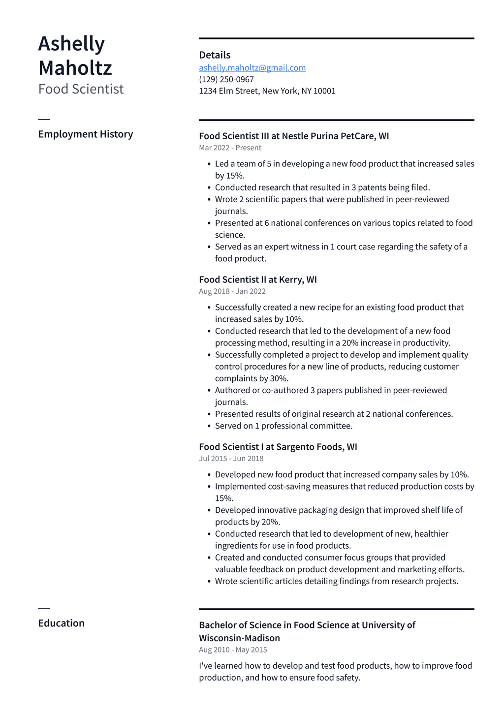 Nutritionist Resume Example and - Food Scientist Resume Example QRlKk 1024w 