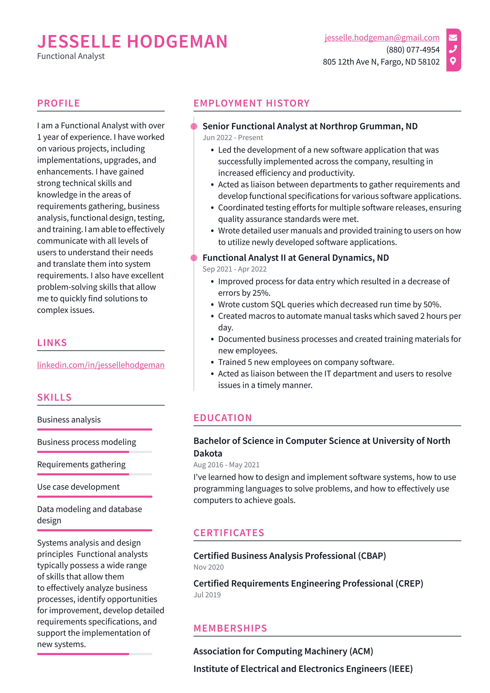Business Analyst Resume Example - Functional Analyst Resume Example 28r3M 1600w 