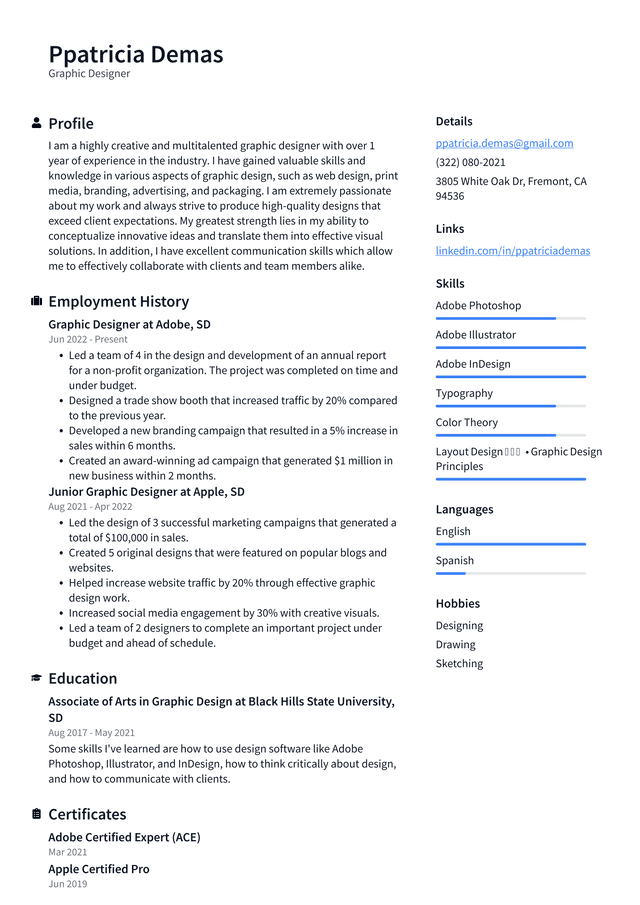 Art Therapist Resume Example and - Graphic Designer Resume Example ValuT 640w 