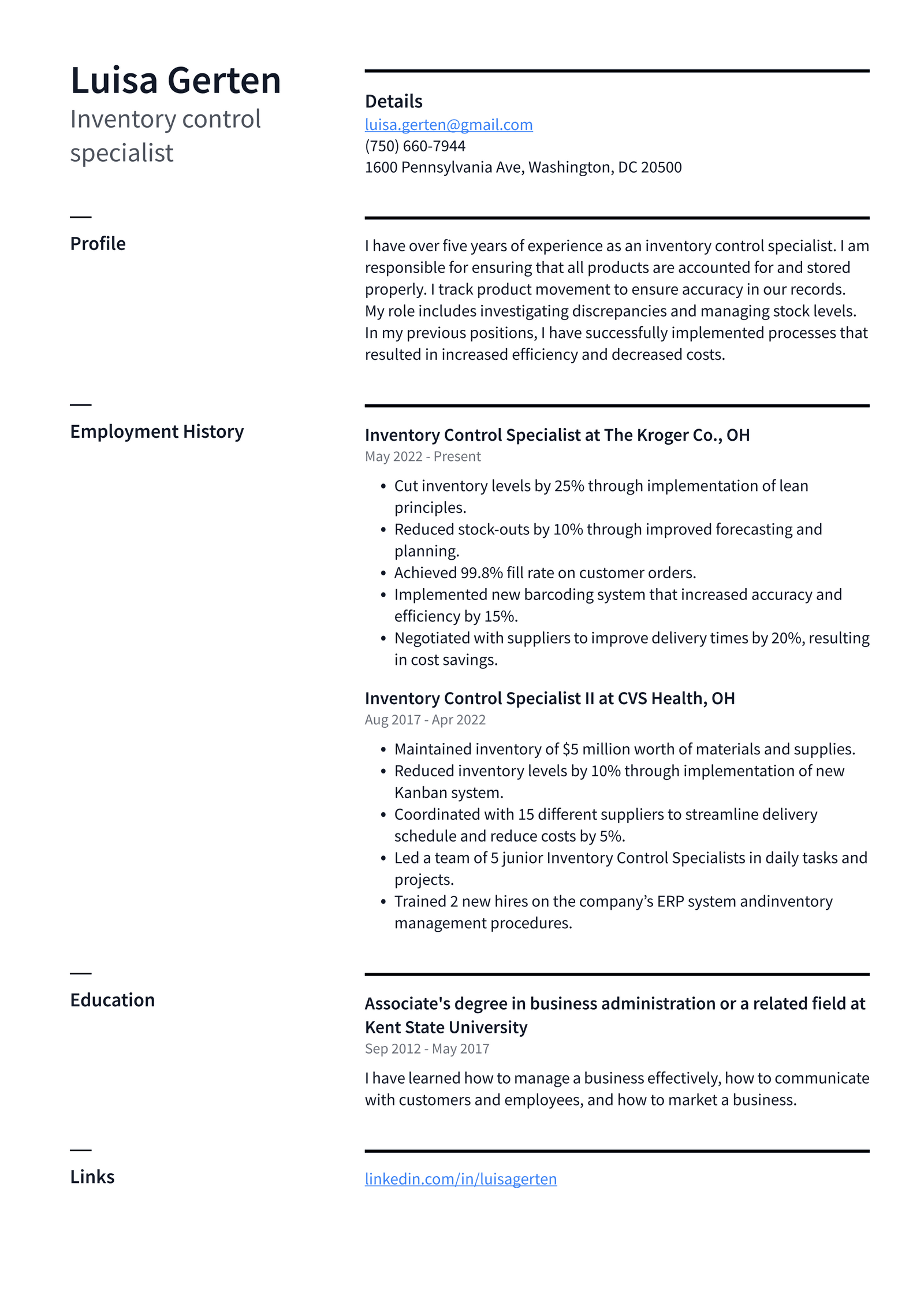 Order Filler Resume Example and - Inventory Control Specialist Resume Example 40hun 1600w