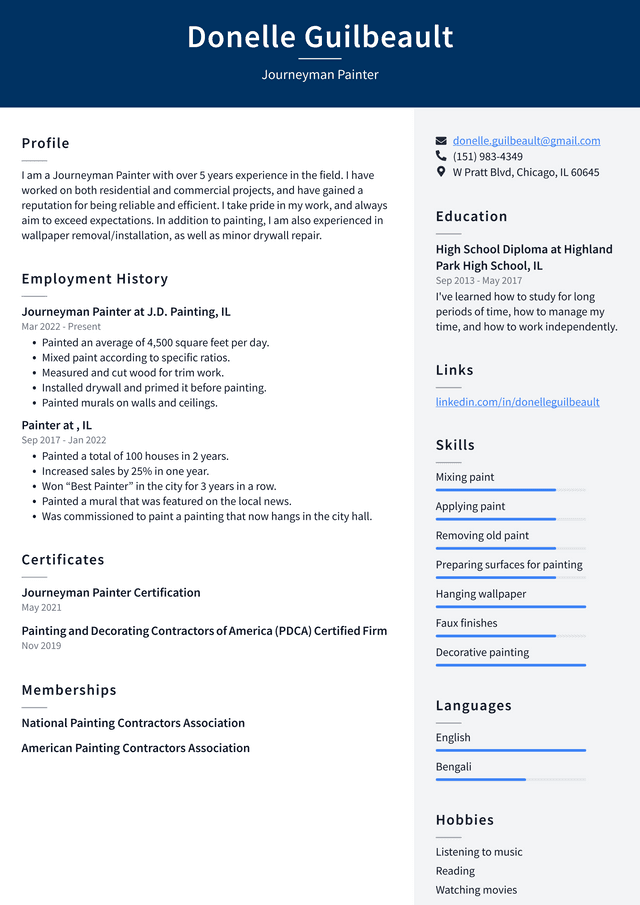 Painter Resume Example and Writing - Journeyman Painter Resume Example K2v7A 640w 