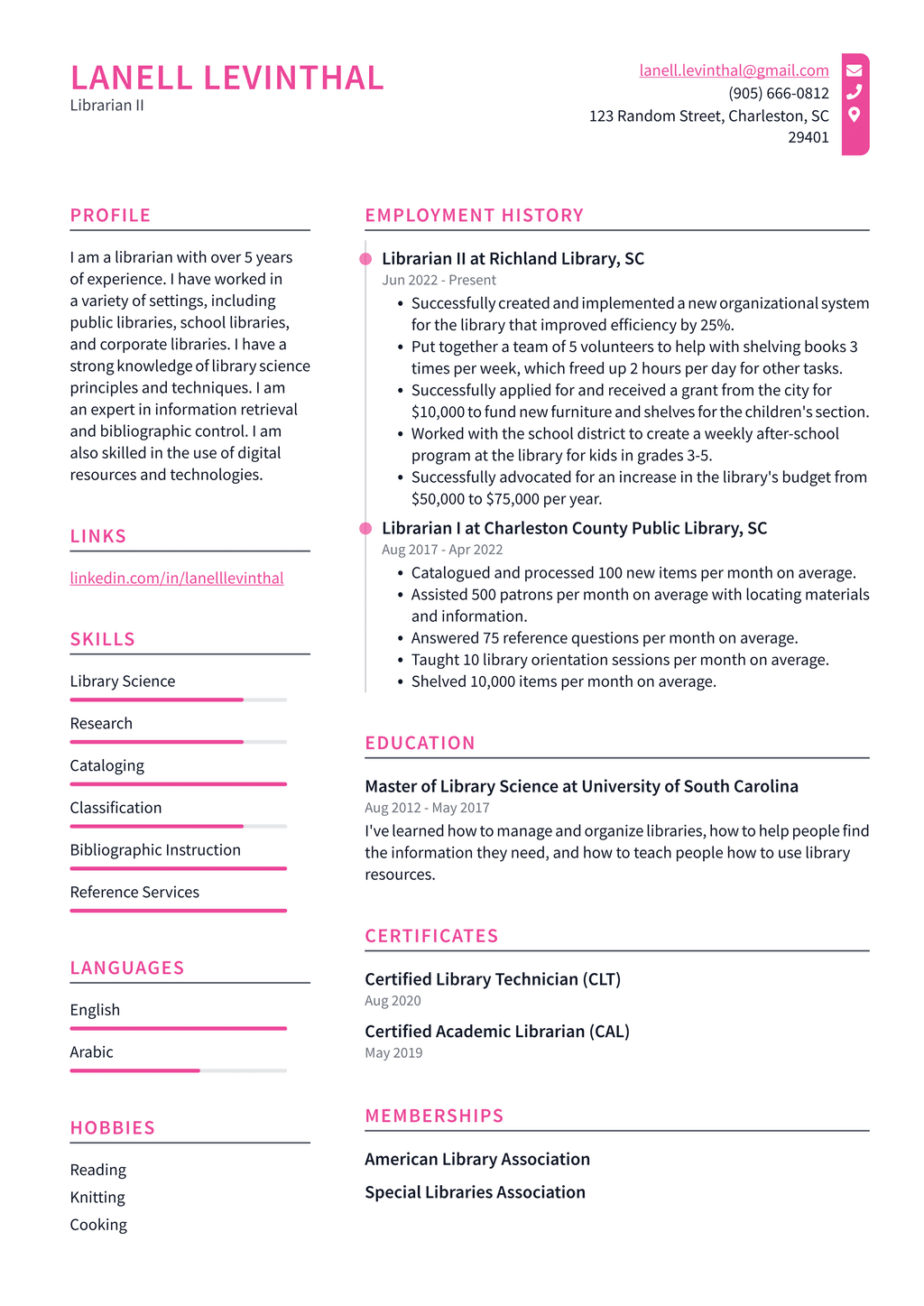 Academic Librarian Resume Example And Writing Guide ResumeLawyer   Librarian Ii Resume Example J67zb 1024w 