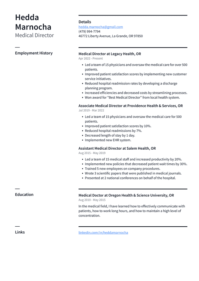 Medical Office Manager Resume Example - Medical Director Resume Example 8pxaz 640w 