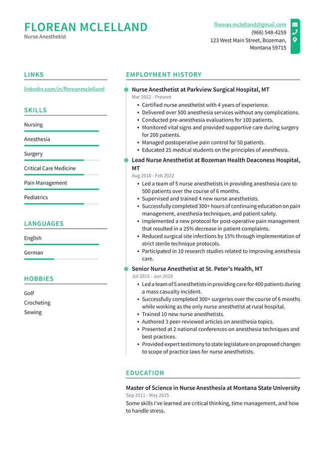 Nursing Home Resume Example and Writing Guide - ResumeLawyer