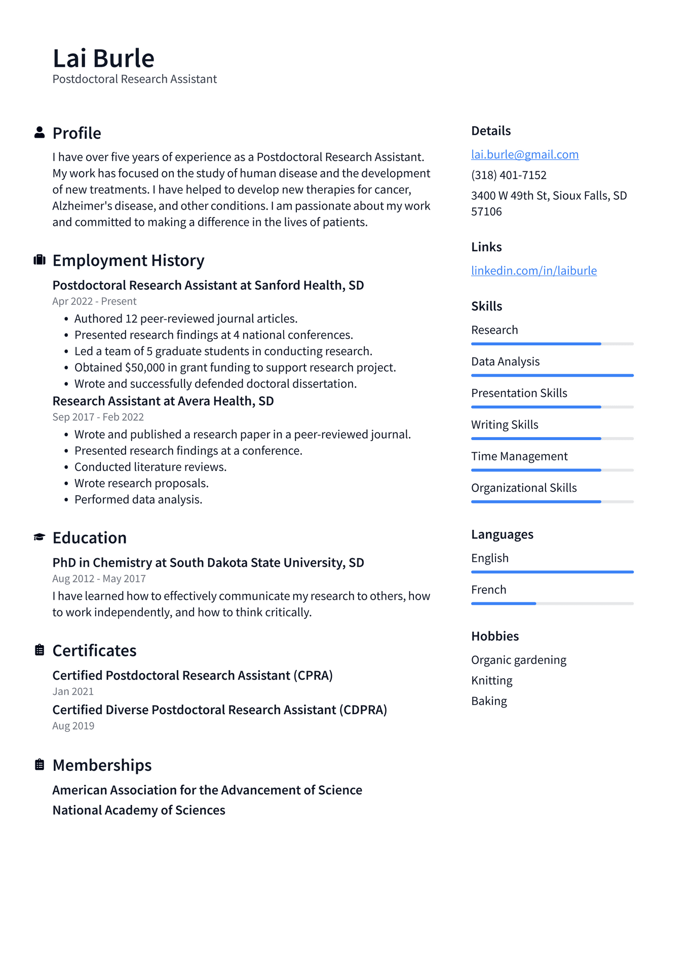Research Assistant Resume Example And Writing Guide Resumelawyer