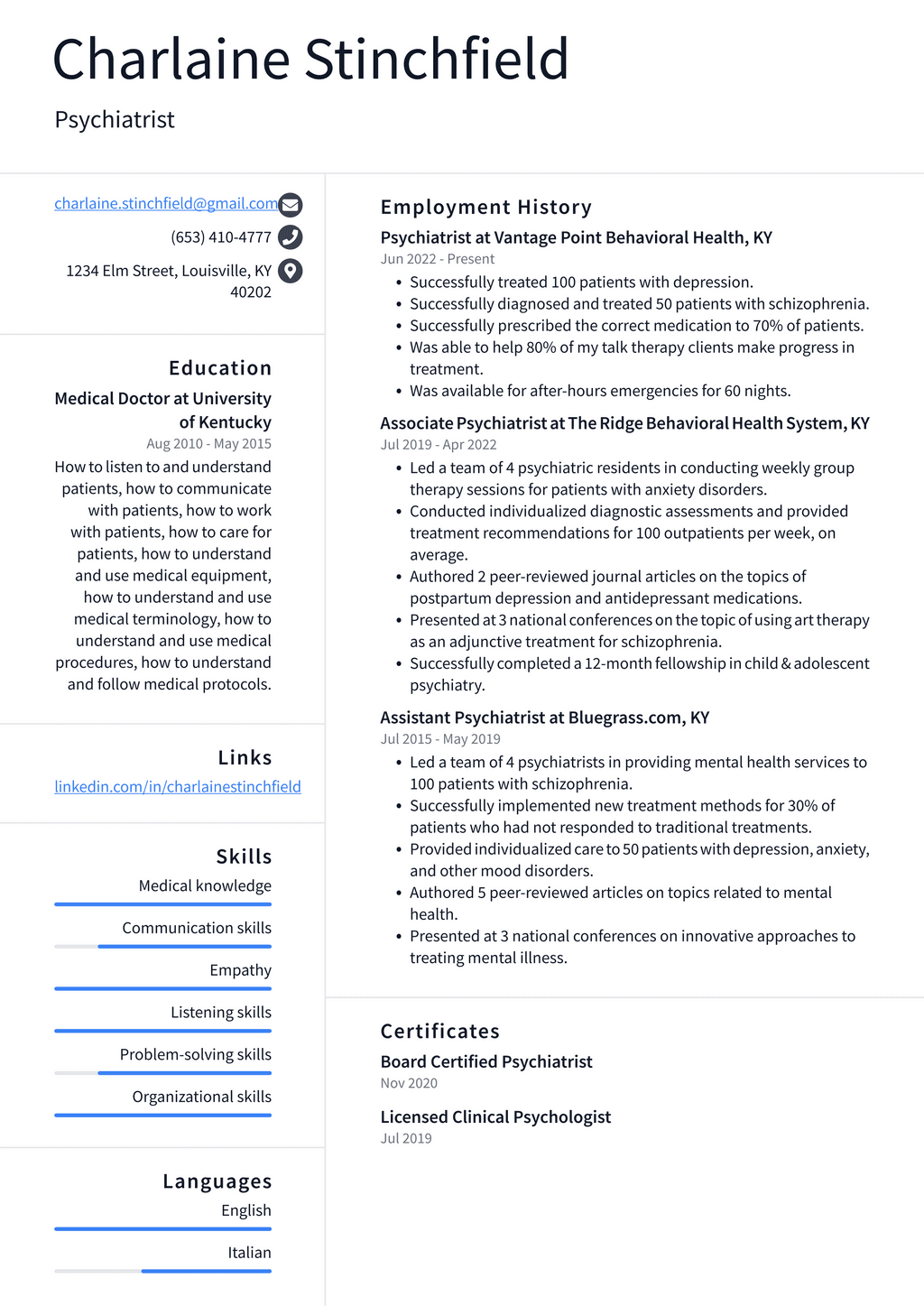 Behavioral Therapist Resume Example And Writing Guide