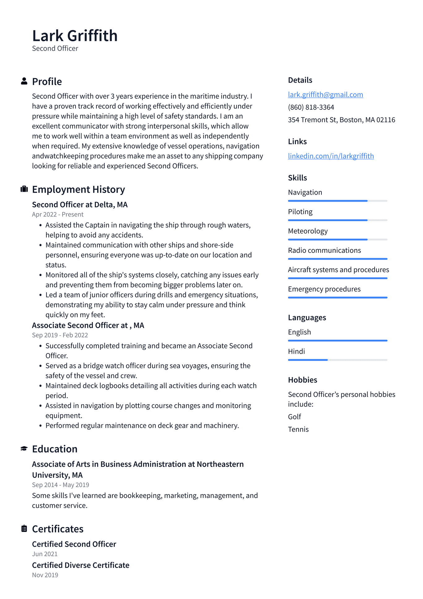 Airline Pilot Resume Example and - Second Officer Resume Example 50tMg 1366w 