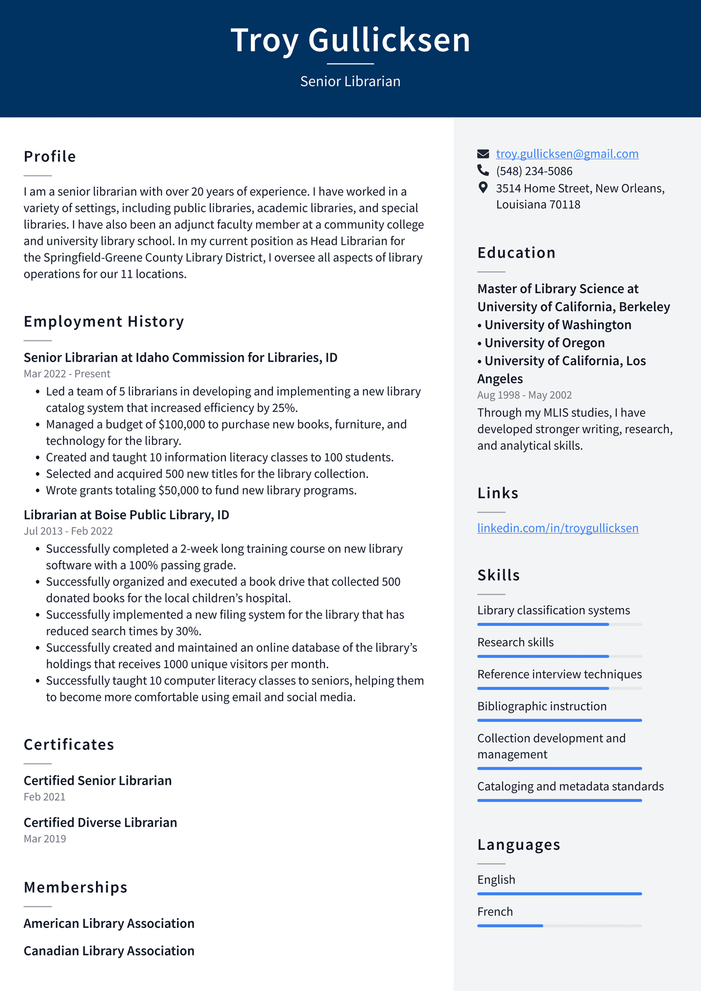 Academic Librarian Resume Example - Senior Librarian Resume Example X9949 1366w 