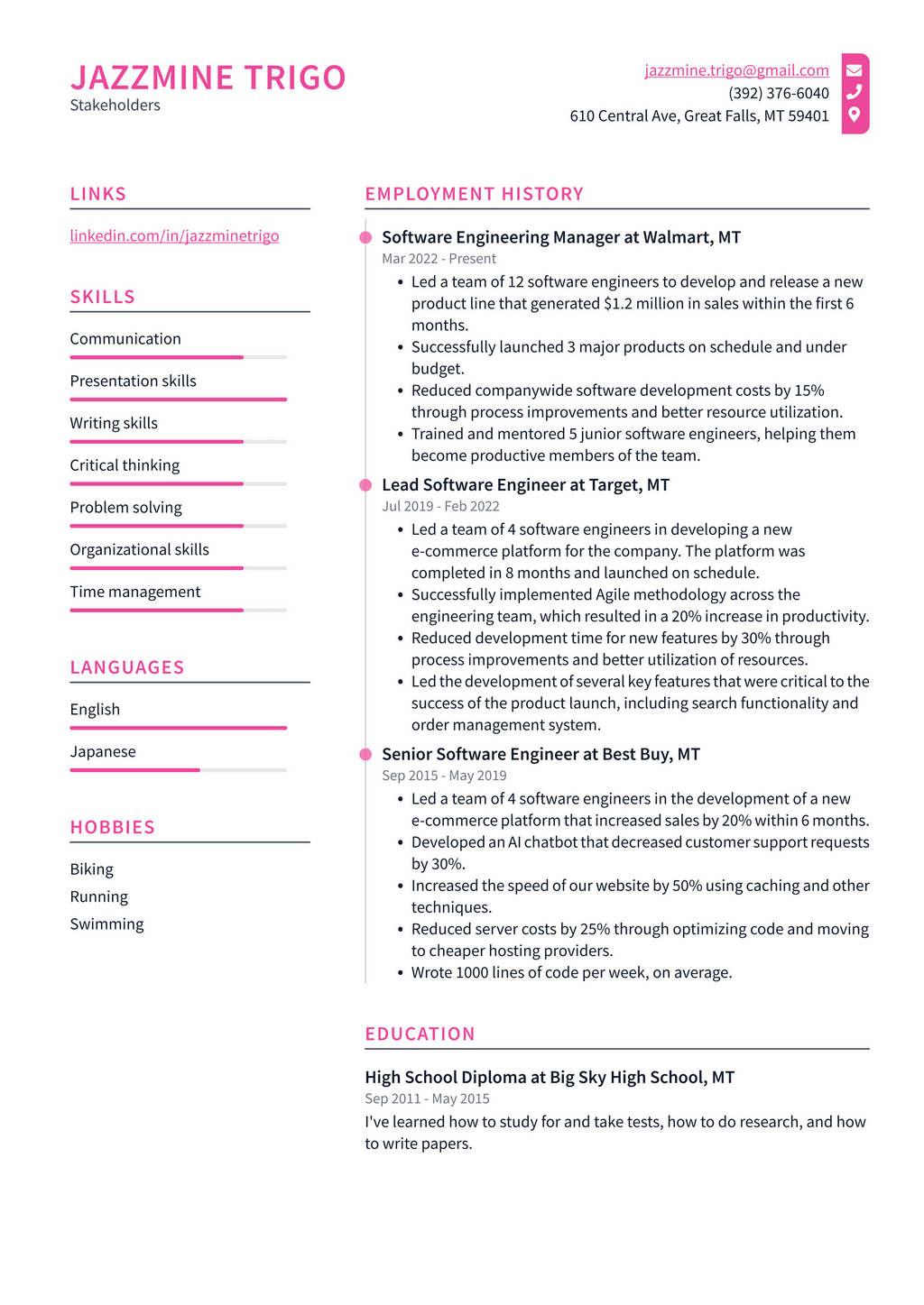 Scrum Master Resume Example and Writing Guide - ResumeLawyer